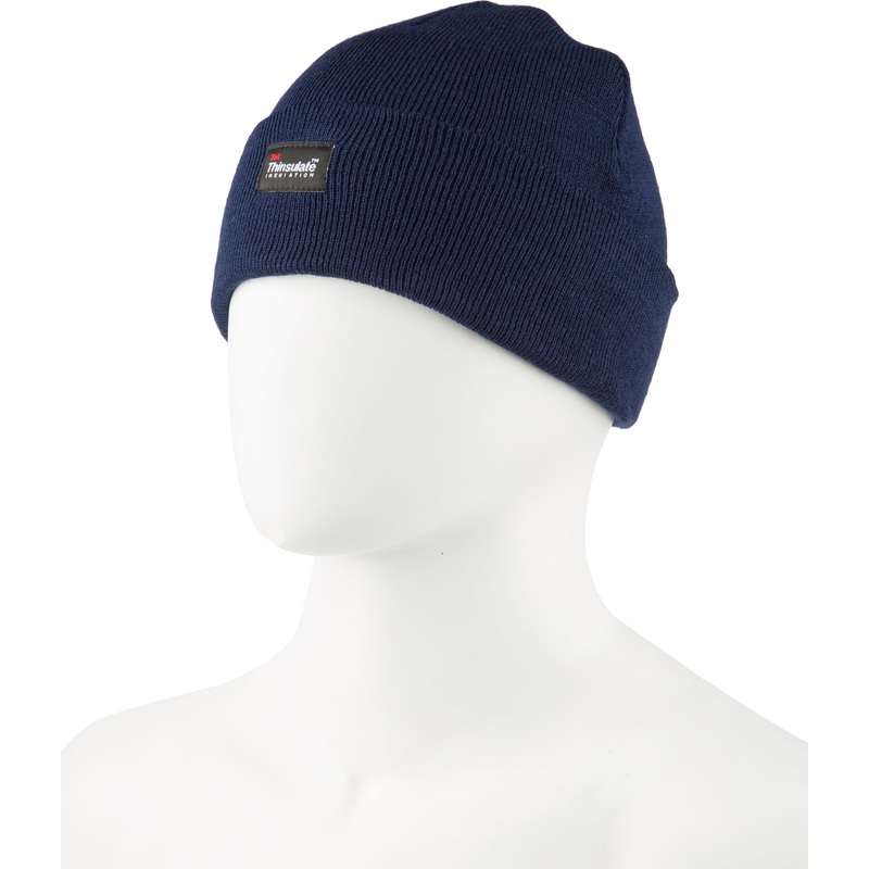 Изображение товара Утепленная трикотажная шапка с флисом и отворотом, Россия
