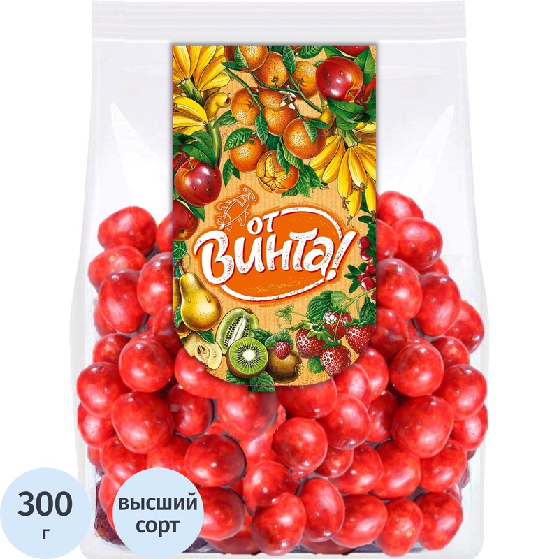 Изображение товара Цукаты клубники в шоколадной глазури 300г От Винта