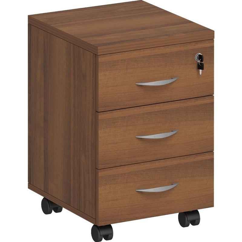 Изображение товара Тумба подкатная Комфорт К.301 ОФ из ЛДСП с замком и колесами