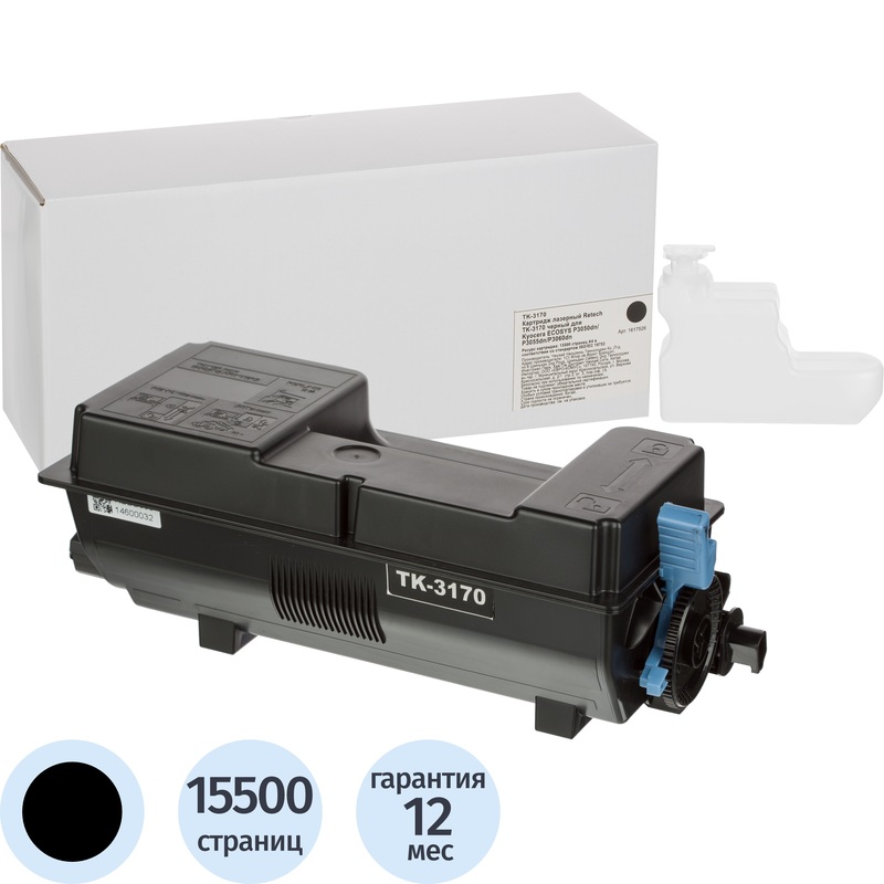 Изображение товара Картридж лазерный Retech TK-3170 для Kyocera черный