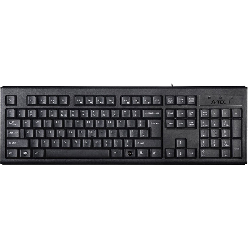 Изображение товара Клавиатура проводная A4Tech KR-83 мембранная с USB для ПК офисных и игровых задач
