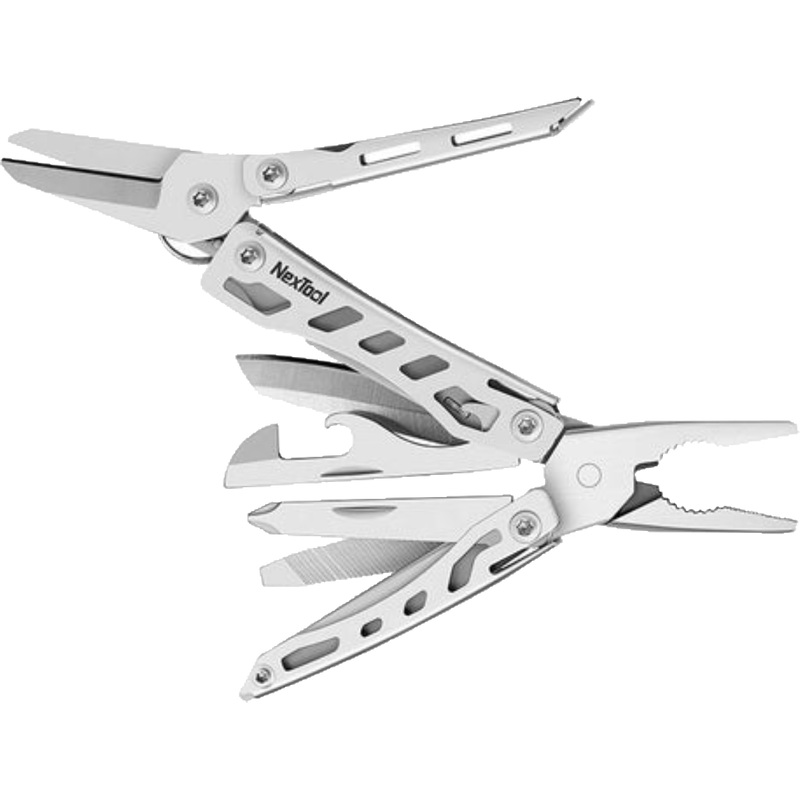 Изображение товара Мультитул NexTool Mini Flagship 10 функций компактный серебристый