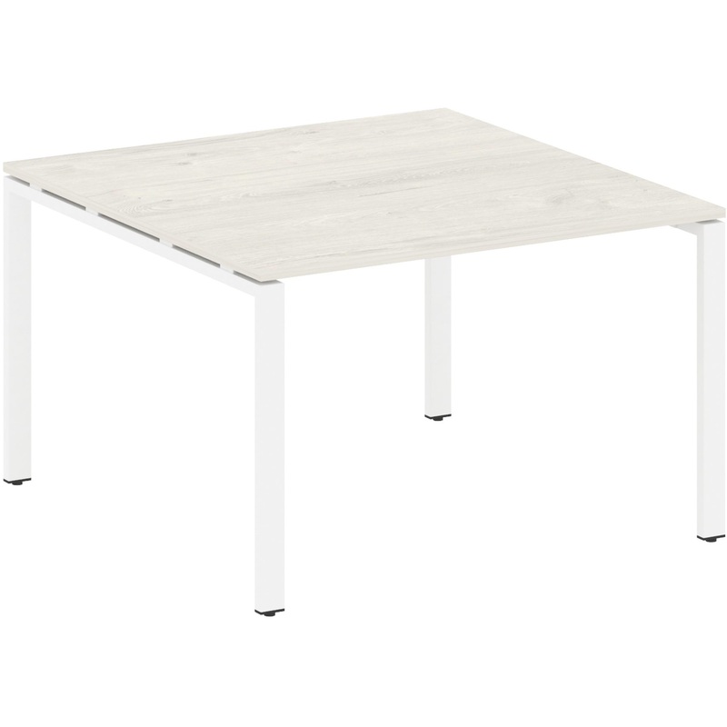 Изображение товара Стол для переговоров Metal System Style БП.ПРГ-1.2 (дуб наварра/белый, 1200x1235x750 мм)