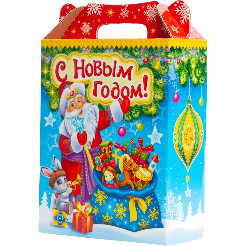 Изображение товара Новогодний сладкий подарок РОКО 1000 г набор конфет и сладостей в коробке
