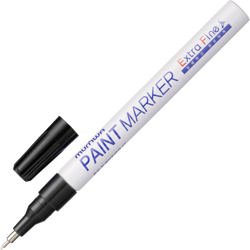 Изображение товара Промышленный лаковый маркер MunHwa EFPM-01 черный 1-2 мм для металла бетона и дерева