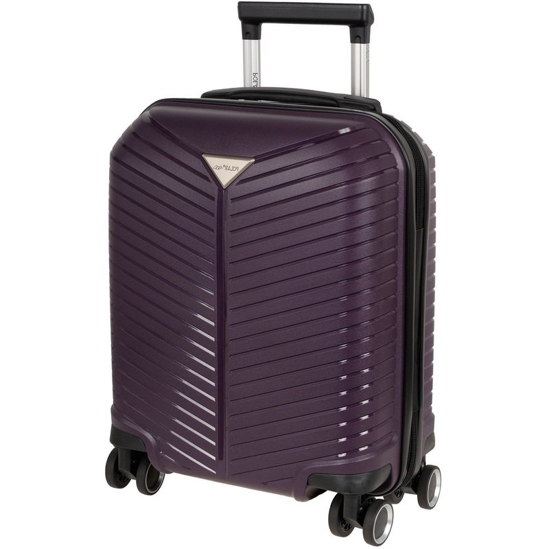 Изображение товара Чемодан Polar Пилот размер S из полипропилена фиолетовый легкий и надежный