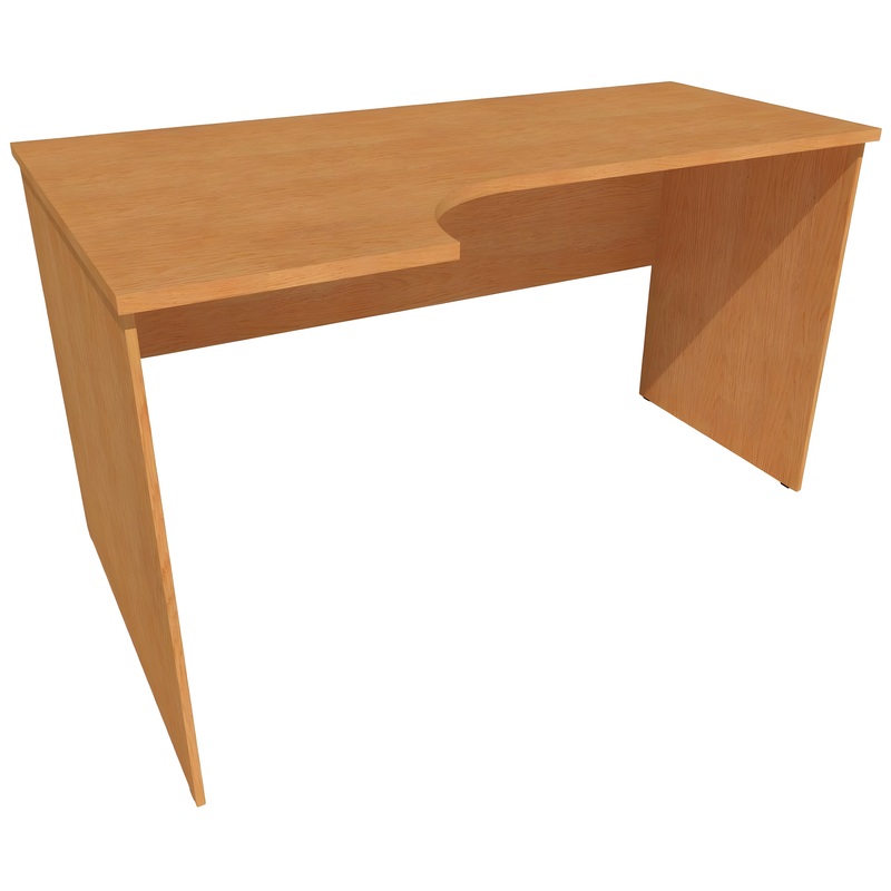 Изображение товара Стол эргономичный МК Логика БС 501 1 14П правый бук бавария светлый 1400x850x750