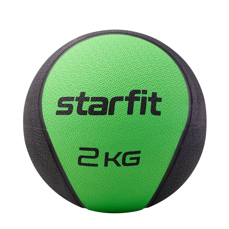 Изображение товара Медбол Starfit GB-702 2 кг зеленый для функциональной тренировки