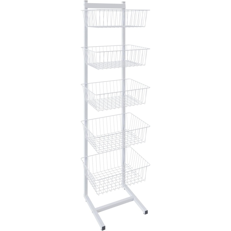 Изображение товара Торговая стойка металлическая TC 500/SKR.049.WH (460х380х1650 мм) Россия