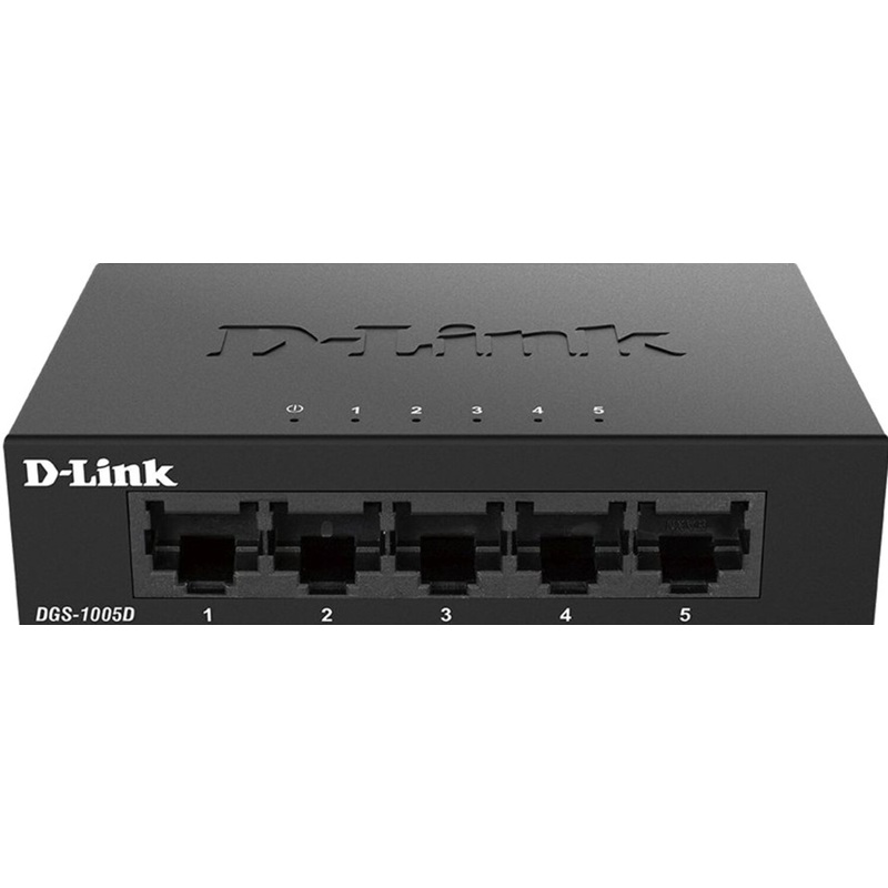 Изображение товара Коммутатор D-Link DGS-1005D/J2A с 5 портами LAN
