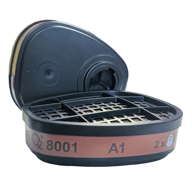 Изображение товара Защитный фильтр противогазовый 8001 А1 с угольным слоем (2 шт в упаковке) Изображение товара Защитный фильтр противогазовый 8001 А1 с угольным слоем (2 шт в упаковке)