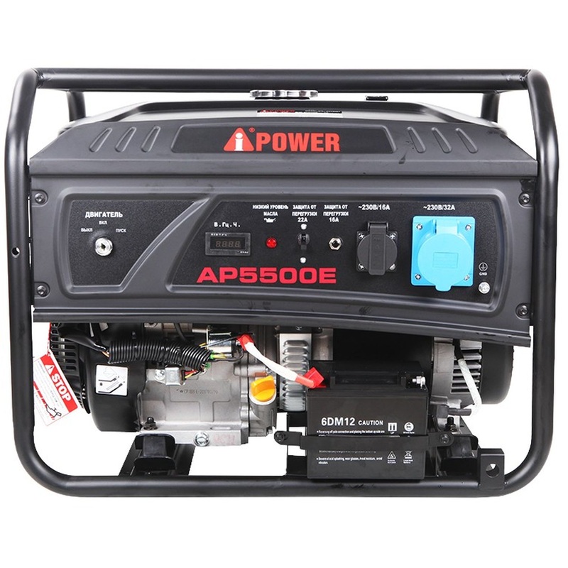 Изображение товара Генератор бензиновый A-iPower AP5500E для резервного энергоснабжения