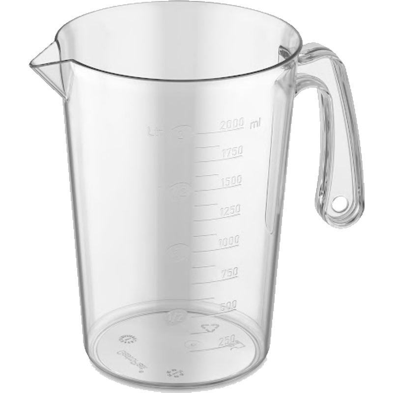Изображение товара Кувшин Gastroplast 2000 мл из полипропилена для точного измерения жидкостей
