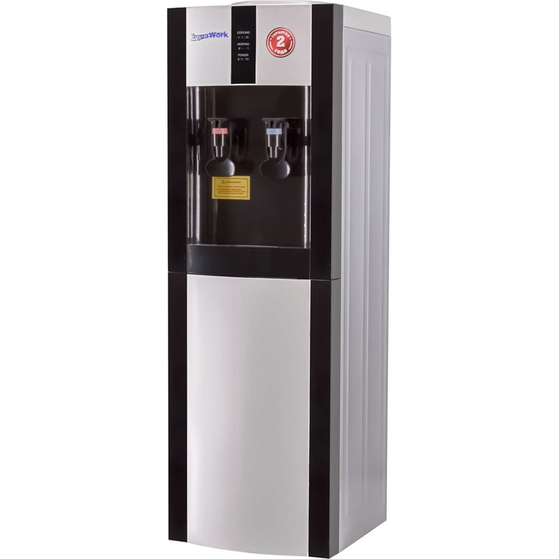 Изображение товара Кулер для воды Aqua Work 16LR серебристый черный нагрев охлаждение напольный