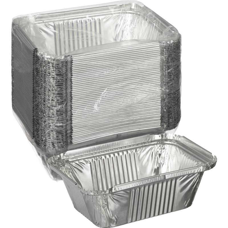 Изображение товара Алюминиевые контейнеры Горница 402-675 490 мл прямоугольные 50 шт Россия