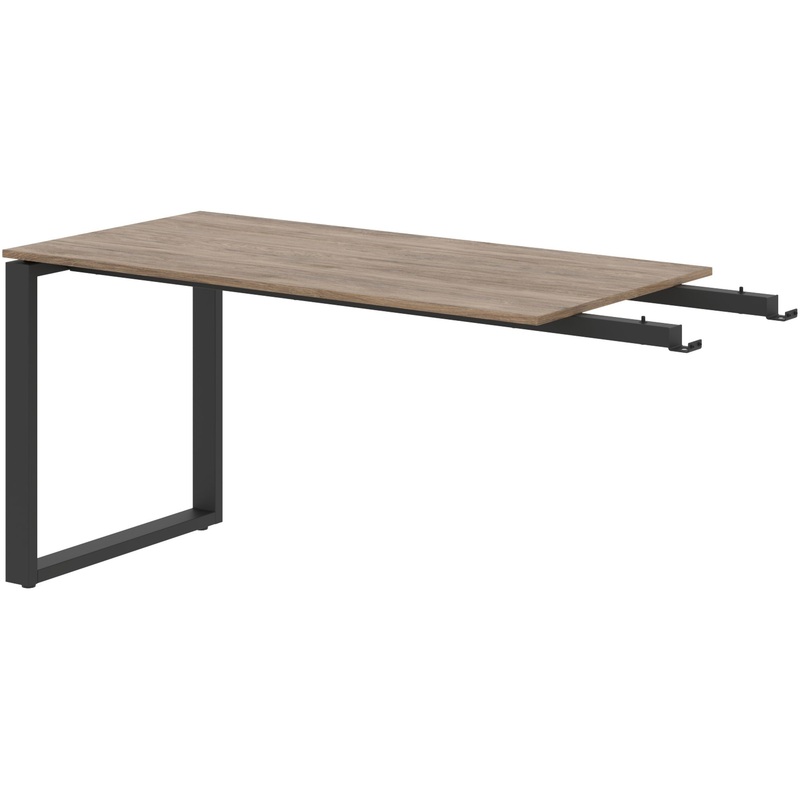 Изображение товара Офисный стол Enio EB 1470 кария пальмира/антрацит регулируемый 1400x700 мм