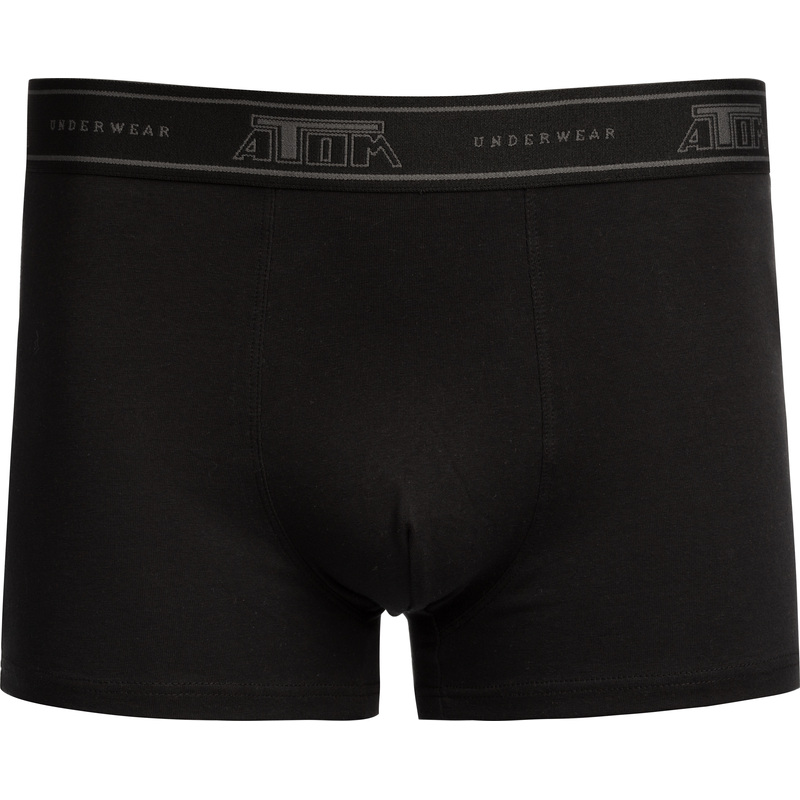 Изображение товара Мужские трусы-боксеры Аtom АТ105-1 черные, размеры 48-50, комфортные и стильные