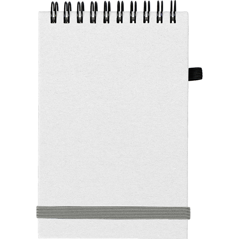 Изображение товара Блокнот MEMO А6 60 листов серый в клетку на спирали