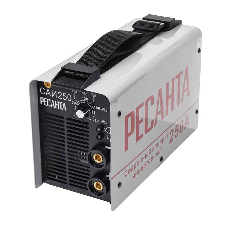 Изображение товара Сварочный инвертор Ресанта САИ 250 (65/6) профессиональный, MMA, мощность 250A, IP 21