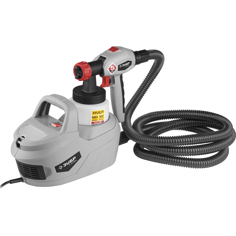 Изображение товара Краскопульт Зубр КПЭ-650 для универсальных работ электрокраскораспылитель