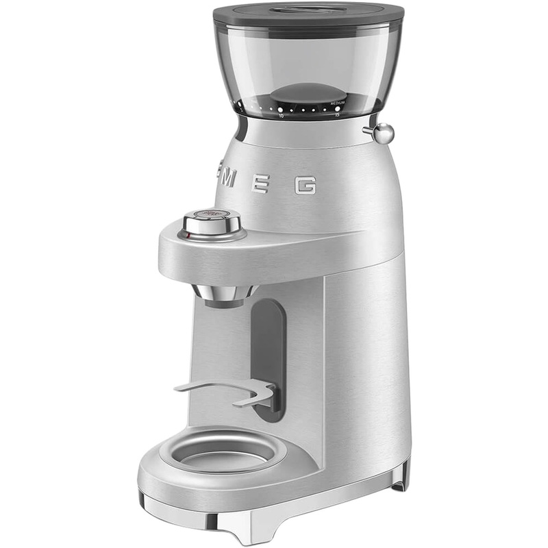 Изображение товара Кофемолка Smeg CGF02SSEU серебристая