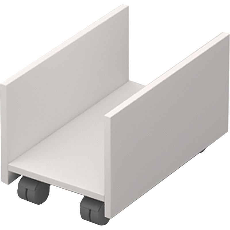 Изображение товара Подставка под системный блок 6Т.010 на колесиках белая 270x450x280 мм