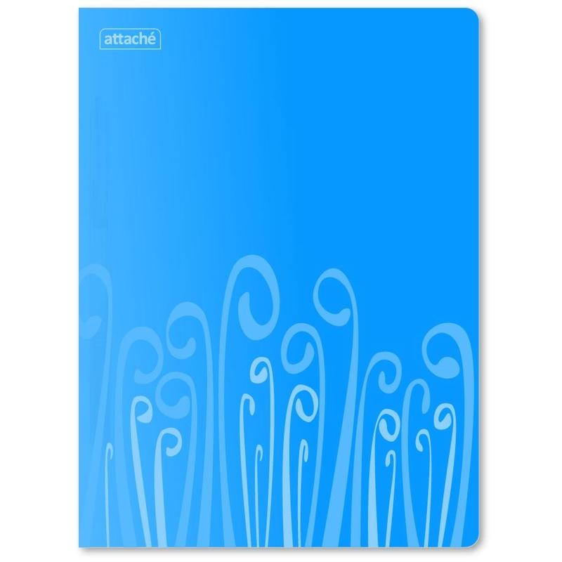 Изображение товара Скоросшиватель пластиковый с пружинным механизмом Attache Fantasy А4 до 120 листов голубой (толщина обложки 0.45 мм)