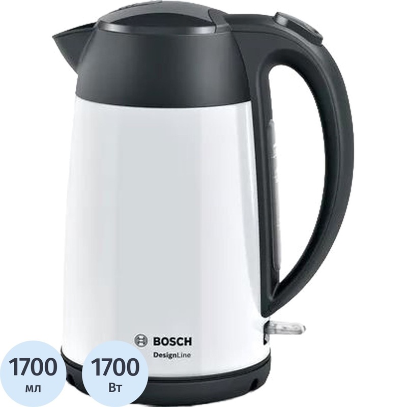 Изображение товара Электрический чайник Bosch TWK 3P421 белый 1700 мл 1700 Вт