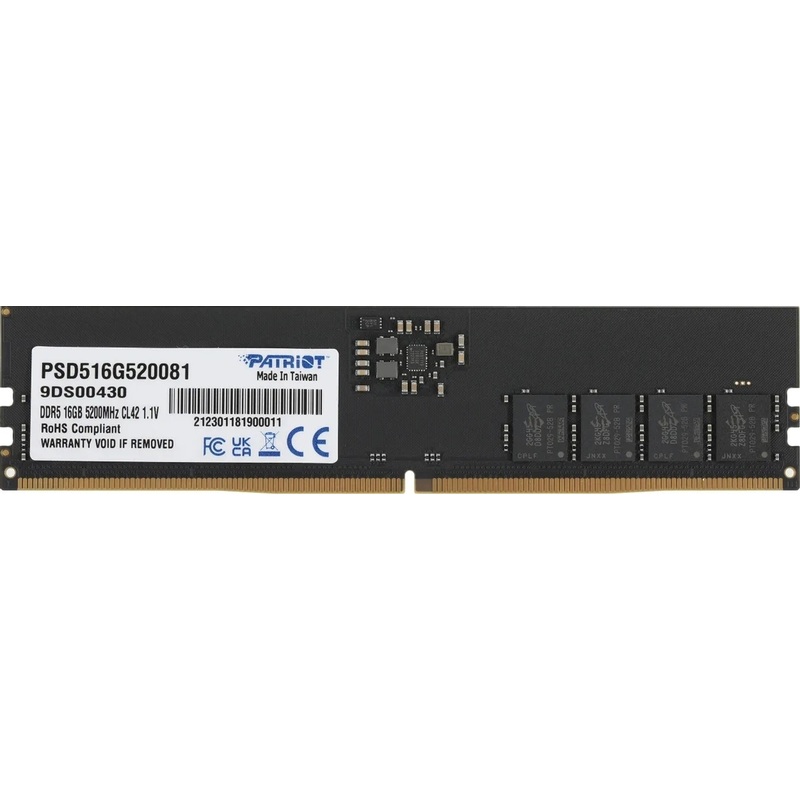 Изображение товара Модуль памяти Patriot DDR5 16 ГБ 5200 МГц для настольных компьютеров