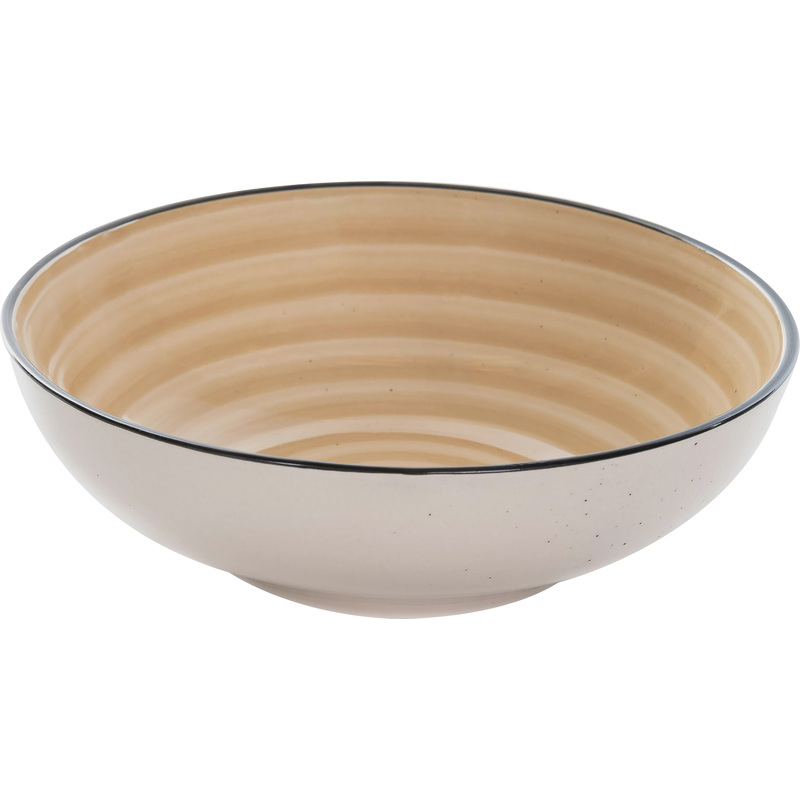 Изображение товара Тарелка суповая Elrington Фьюжен Санди керамика 18 см разноцветная (6 штук в упаковке)