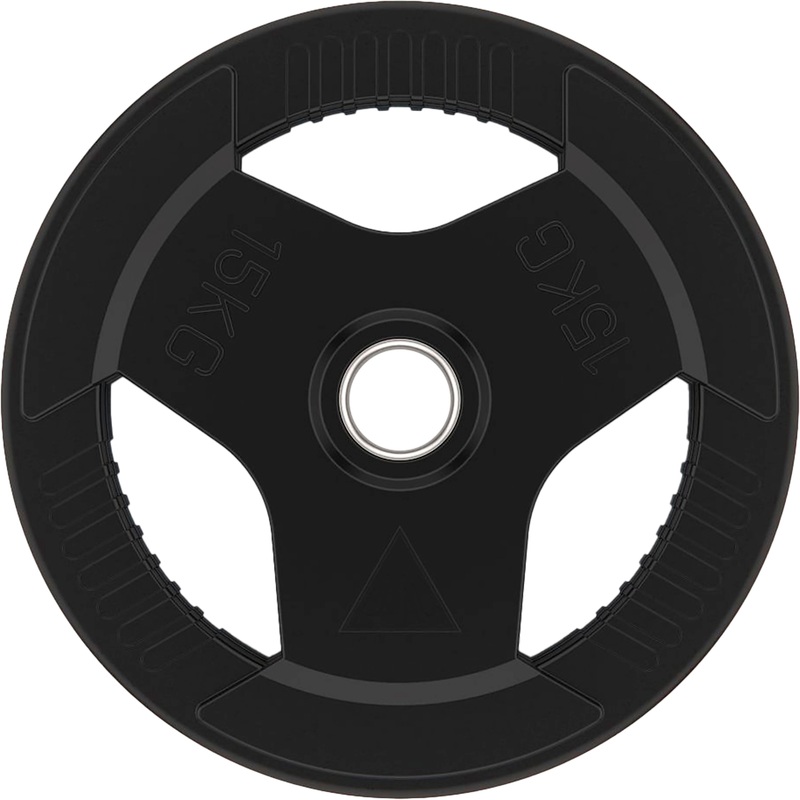 Изображение товара Диск обрезиненный для штанги DFC с хватом 15 кг чёрный (WP015-51-15)