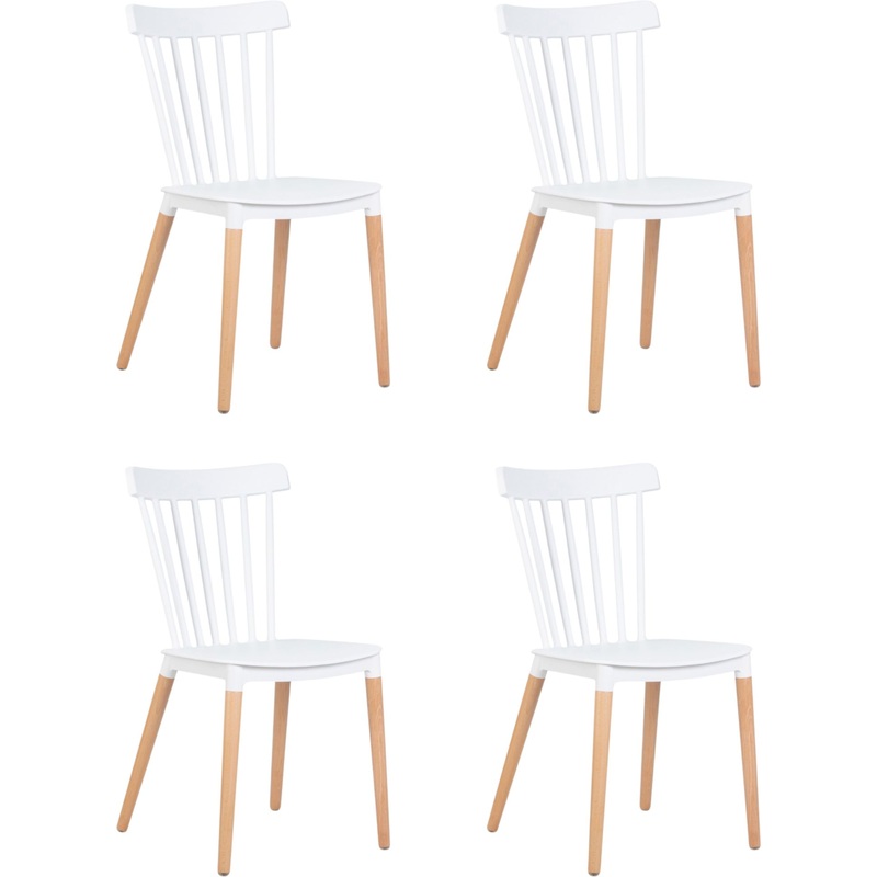 Изображение товара Обеденный стул DOBRIN THEO белый из полипропилена для дома и кафе