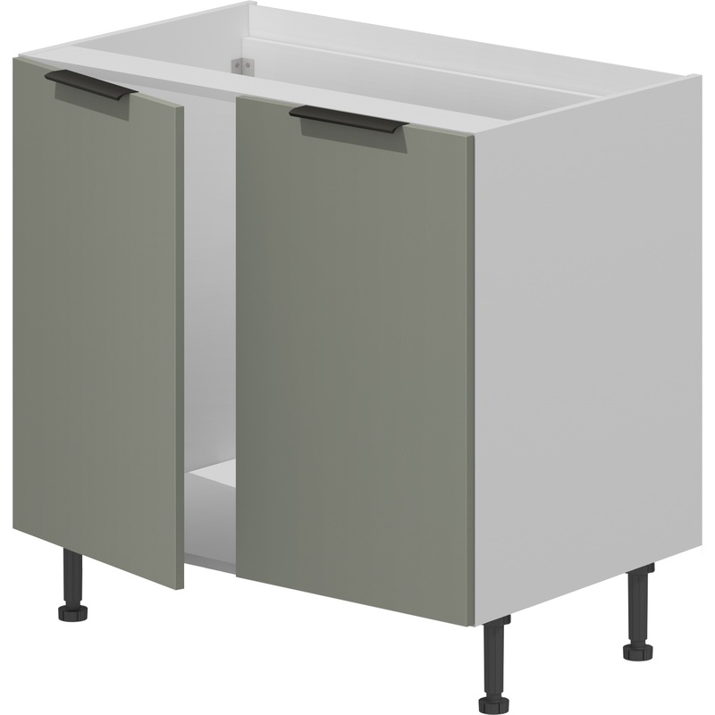 Изображение товара Кухонный шкаф база под мойку VOK BM2D_72_80, 800х530х870 мм, платиновый зелёный