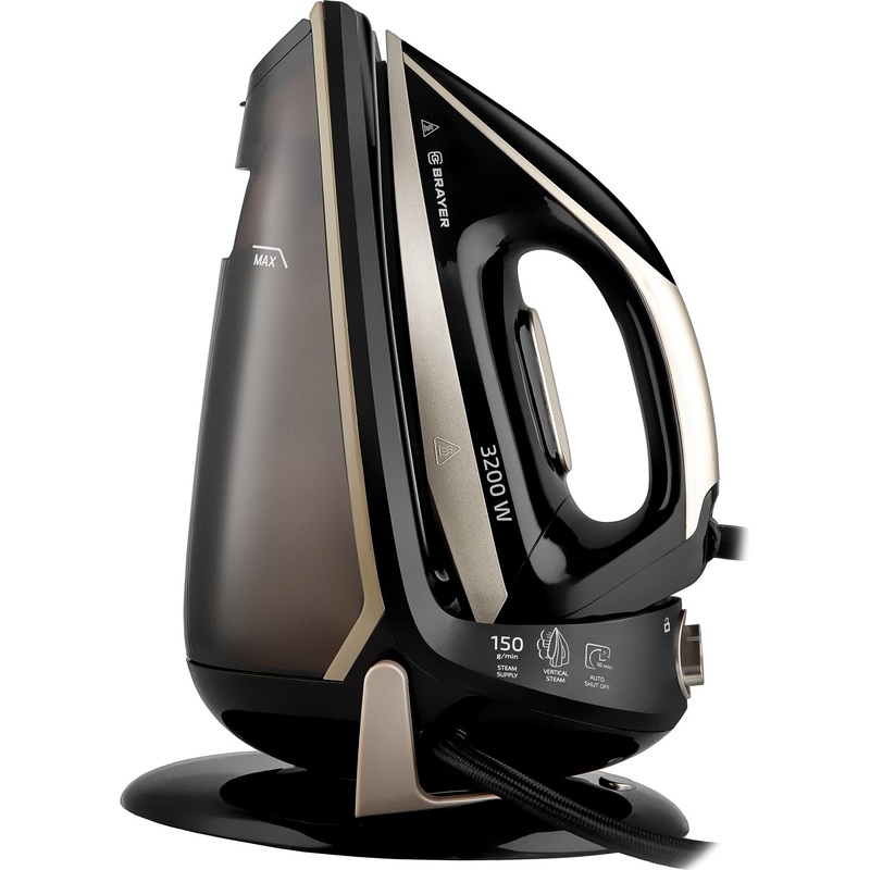 Изображение товара Парогенератор Brayer BR4158 мощность 3200 Вт вертикальное и горизонтальное отпаривание