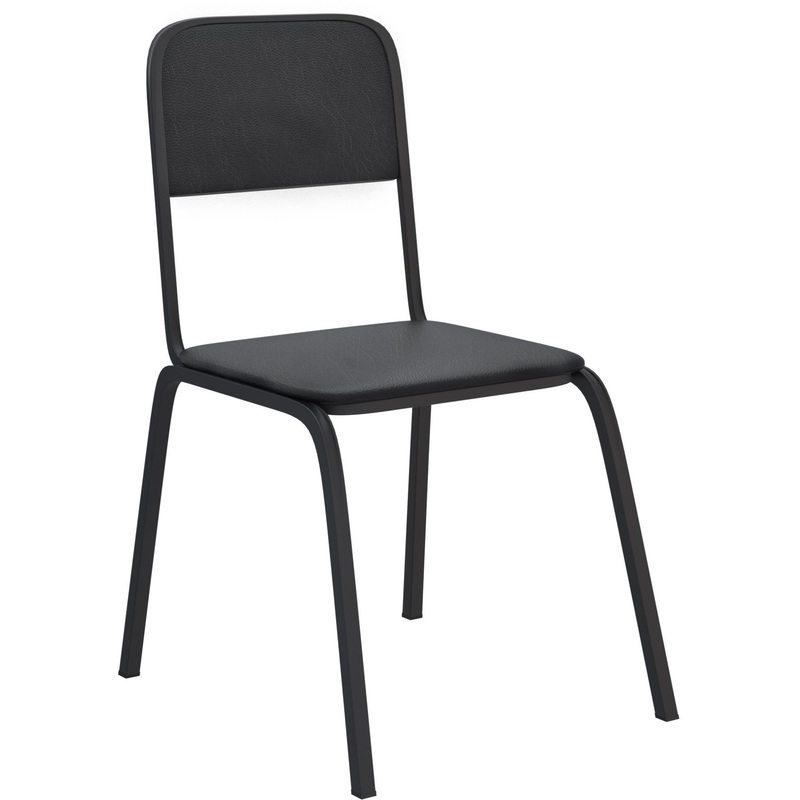 Изображение товара Стул офисный См03 черный из экокожи и металла