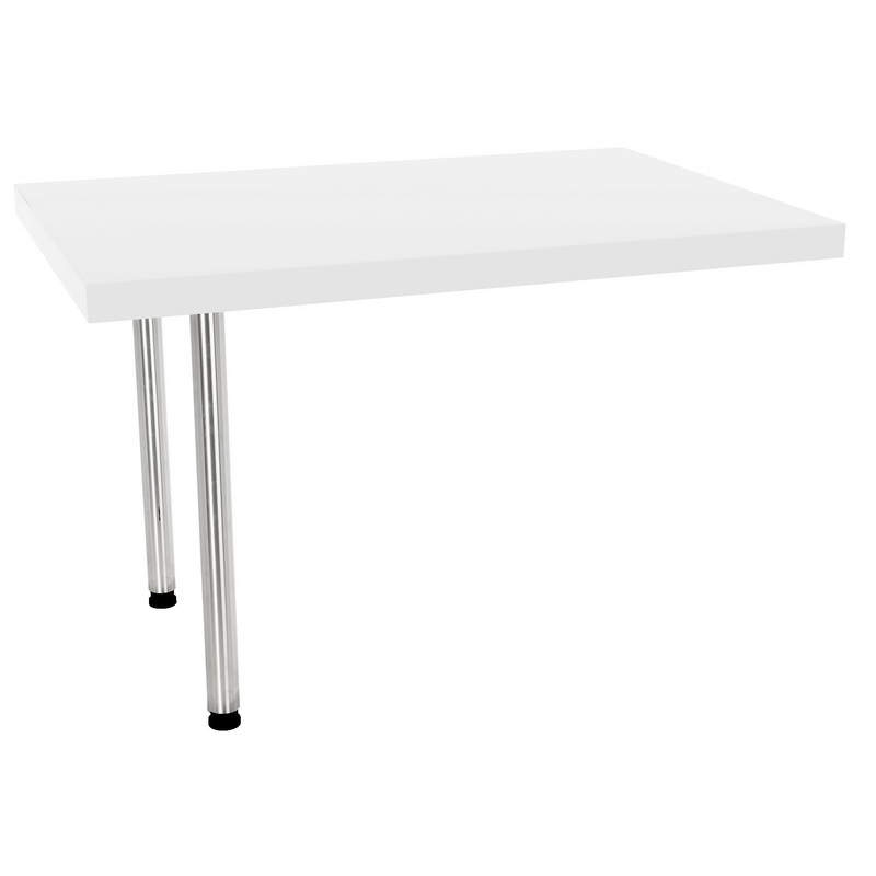 Изображение товара Стол для переговоров Брифинг-2 Комус Мебель Белый Жемчуг 800х600х780 мм