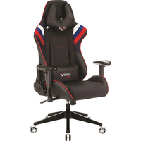 Кресло игровое Zombie Viking 4 Aero красное/синее/белое/чёрное   (экокожа/ткань, пластик)