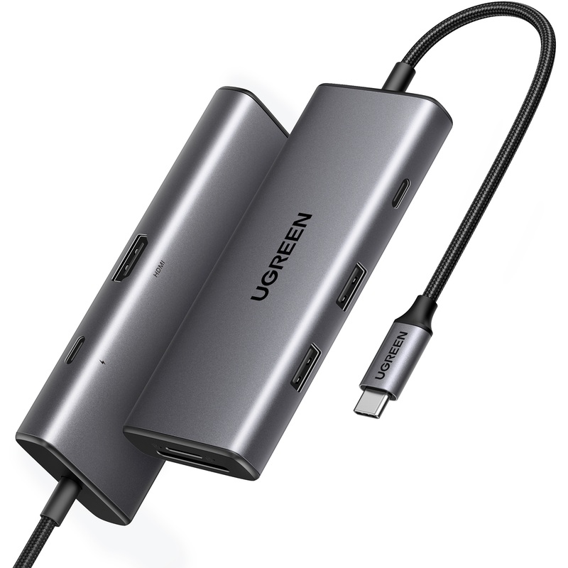 Изображение товара Разветвитель USB Ugreen CM498 с HDMI и картридером USB 3.2