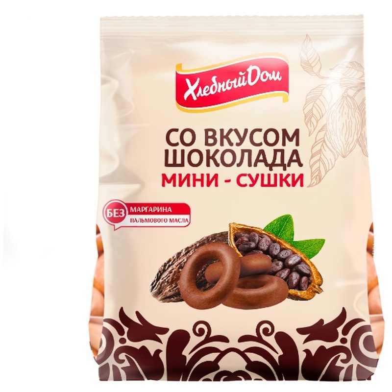 Изображение товара Сушки Хлебный дом шоколадные мини 180 г
