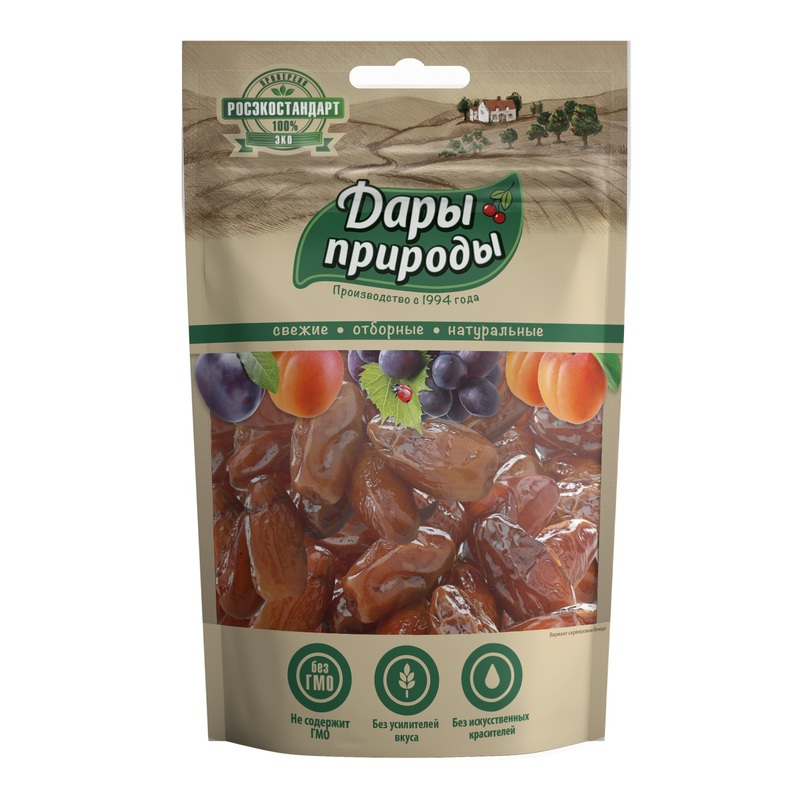 Изображение товара Финики Дары природы с косточкой 180 г