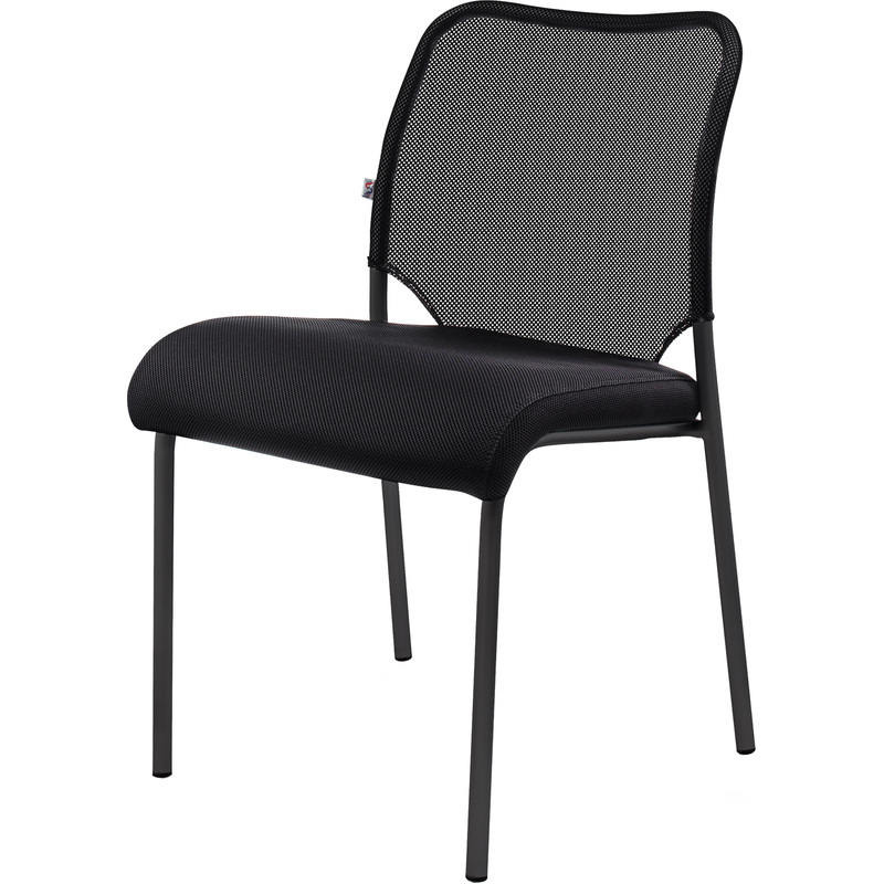 Изображение товара Офисный стул Amigo черный ткань сетка металл для дома и офиса