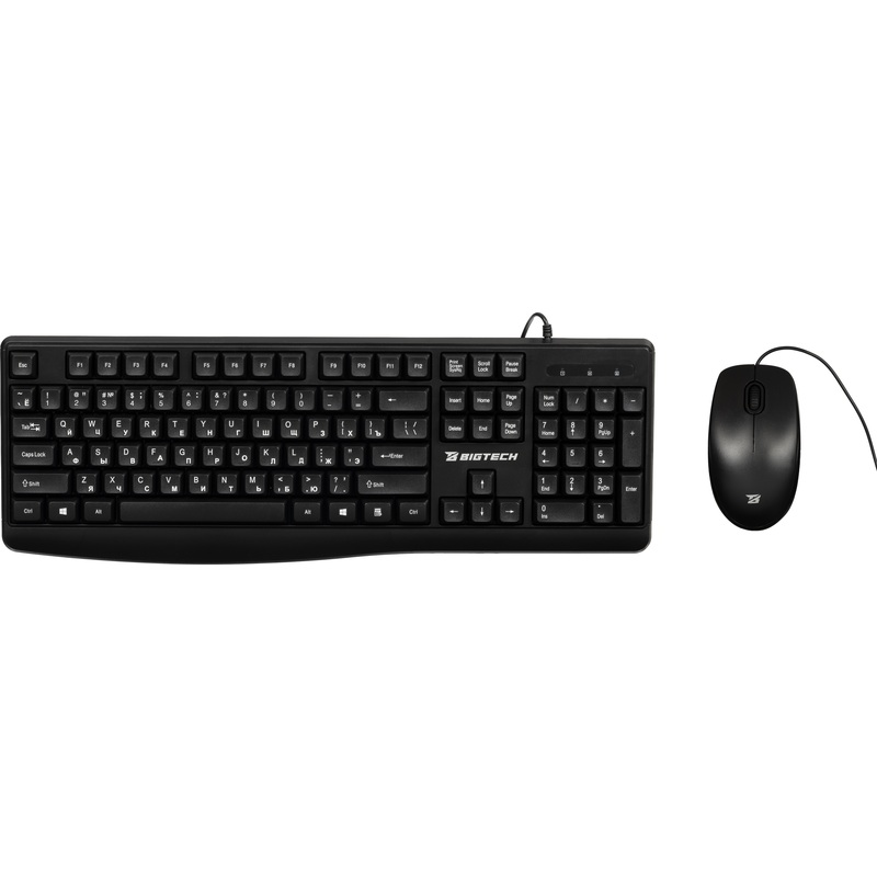 Изображение товара Комплект проводной клавиатура и мышь BigTech BM-MK120 (CM-520)