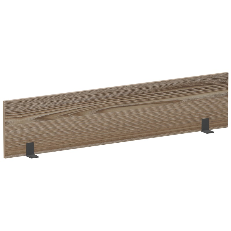 Изображение товара Экран к столу Аргентум с креплением фронтальный (дуб сафари/антрацит, 1400х25х350 мм)