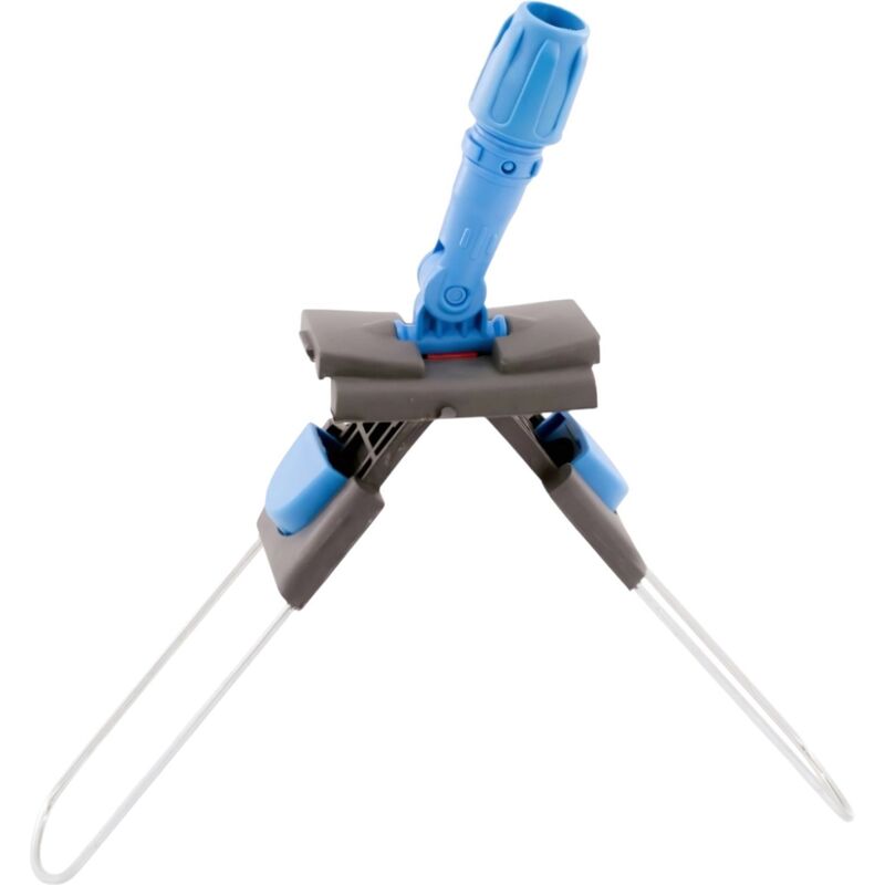 Изображение товара Держатель МОПа A-VM 80x10 см металл пластик серый голубой складной турция