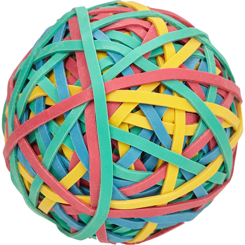 Изображение товара Резинка для денег Комус цветная 50 мм универсальная