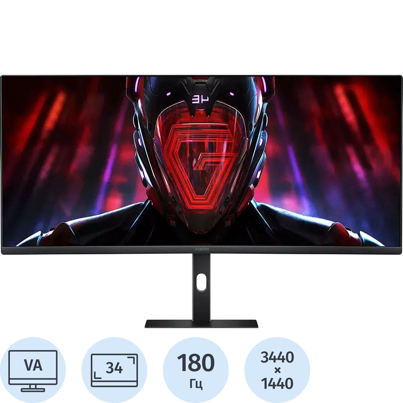 Изображение товара Монитор 34 Xiaomi Curved G34WQi с изогнутым экраном и высоким обновлением