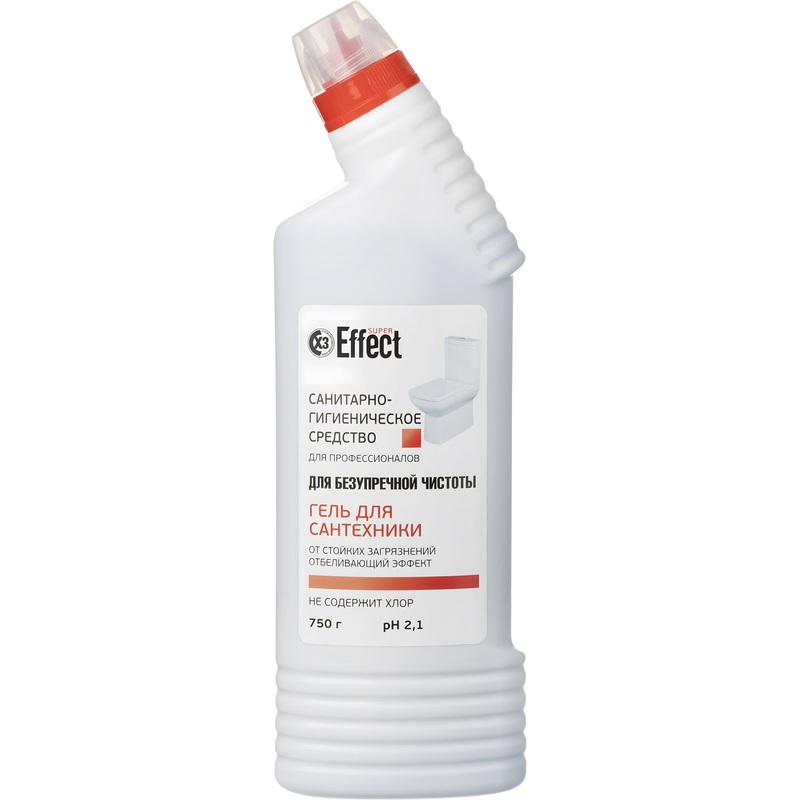 Изображение товара Средство для сантехники чистящее Effect Super 0.75 л гель