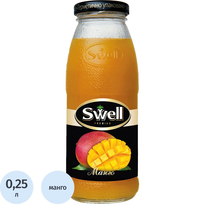 Изображение товара Нектар Swell манговый с мякотью 0.25 л для детского питания