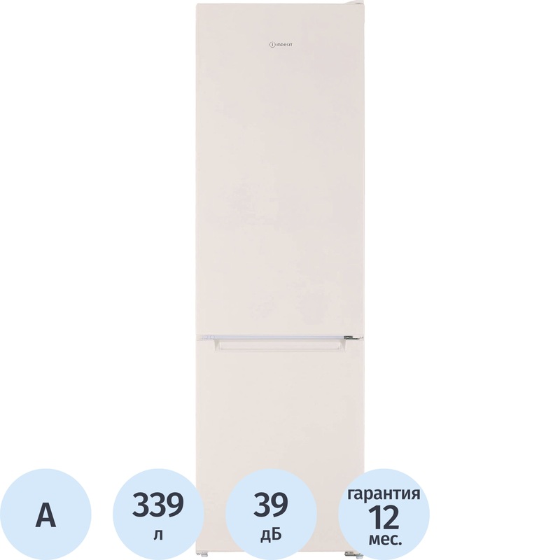 Изображение товара Двухкамерный холодильник Indesit DS 3200 E бежевый 339 л класс A механика