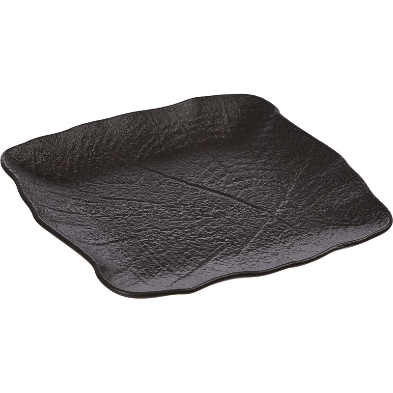 Изображение товара Обеденная квадратная тарелка Bonna Shade 15 см черная фарфор